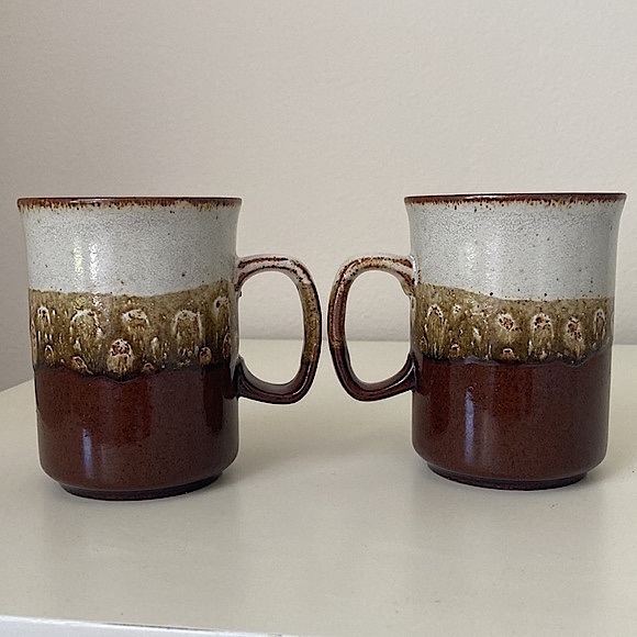 2 Dunoon Scotland Vintage Ceramic Stoneware Pottery Mugs Cups New Condition - Picture 6 of 12